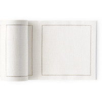 Linen Cocktail Napkin - 4.3 X 4.3 In - 50 Units Per Roll - Cream