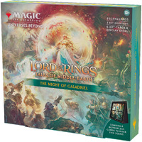 Magic The Gathering The Lord Of The Rings: Tales Of Middle-Earth Scene Box - The Might Of Galadriel (6 Scene Cards  6 Art Cards  3 Set Boosters + Display Easel)