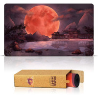 Paramint Blood Moon Shinto Temple (Stitched) - Mtg Playmat - Compatible With Magic The Gathering Playmat - Play Mtg  Yugioh  Tcg - Original Play Mat Art Designs & Accessories