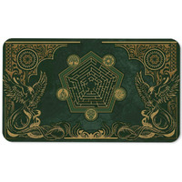 Paramint Emerald Phoenix (Stitched) - Mtg Playmat - Compatible With Magic The Gathering Playmat - Play Mtg  Yugioh  Tcg - Original Play Mat Art Designs & Accessories
