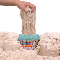Slimysand By Horizon Group Usa  1.5 Lbs Of Stretchable  Expandable  Moldable Cloud Slime  Non Stick  Slimy Play In A Reusable Bucket  Sand- A Sensory Activity