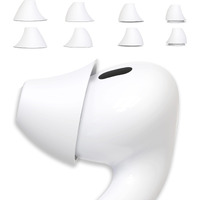 4 Pairs Ear Tips For Airpods Pro 1 & 2 [Relief Pain] [Fit In Case] Noise Cancellation Add Grip Sport Earbuds [Us Patent Registered]