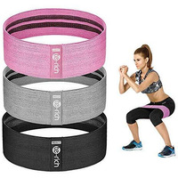 Te-Rich Resistance Bands  Fabric Booty Bands For Women  Cloth Workout Bands Resistance Loop Bands  Non-Slip Thick Squat Bands For Butt  Legs  Thigh  Hip And Glute Exercise