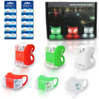 Botepon Marine Boat Bow Lights  Red And Green Led Navigation Lights  Kayak Accessories  Marine Safety Lights Battery Operated For Boat Pontoon Kayak Yacht Motorboat Vessel Dinghy