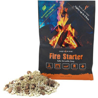 Instafire Granulated Fire Starter  All Natural  Eco-Friendly  Lights Up To 48 Total Fires In Any Weather  Awarded 2017 Fire Starter Of The Year  12 Pk