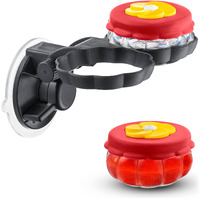 Handheld Small Glass Hummingbird Feeders (Set Of 2) With Window Suction Mount Base - Window/Handheld Or Tabletop Mini Hummingbird Feeders For Outdoors