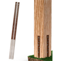 Post Buddy Pack Of 2 Easy Fence Post Repair (To Fix 1 Broken Wood Post)  Fast And Simple To Install  Highly Effective  Long-Lasting