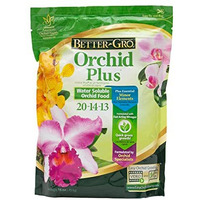 Better-Gro Orchid Plus 20-14-13 - Urea-Free Orchid Fertilizer For Vigorous Growth  Water Soluble  Nitrate Nitrogen-Rich  Ideal For Indoor Potted Plants And Tropical Plants - 16 Oz Resealable Bag