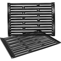 Hongso 7523 7521 7522 15 Inches Porcelain Enameled Cooking Grates Replacement For Weber Spirit E-210  Spirit S 200 & 210 (Pre-2012 With Side Control)  Genesis Silver A  Spirit 500  65904 65905 Grills