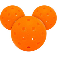 Franklin Sports Outdoor Pickleballs - X-40 Pickleball Balls - Usa Pickleball (Usapa) Approved - 3 Pack Outside Pickleballs - Lava - Us Open Ball