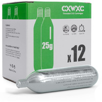 Threaded Co2 Cartridges For Bike Tires - 16G/25G Co2 Cartridges For Co2 Inflator With Threaded Connection  Co2 Pump For Road And Mountain Bikes