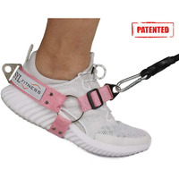 Glute Workout Kickback Strap - Booty Building And Workout Trainer - Home And Gym Leg Resistance Booty Bands For Cable Machines (Pink  Pair Pack)