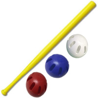 Wiffle Ball U.S.A Set - 32"" Wiffle Bat With Red  White  And Blue Official Wiffle Balls - 4 Pack Now Includes Our Dare To Soar Wristband!