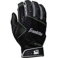 Franklin Sports 2Nd-Skinz Batting Gloves - White/White - Adult Small