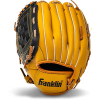 Franklin Sports Baseball And Softball Glove - Field Master - Baseball And Softball Mitt   10"" - Basket Web   Tan