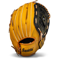 Franklin Sports Baseball And Softball Glove - Field Master - Baseball And Softball Mitt   12.5"" - Basket Web   Tan