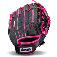 Franklin Sports Softball Glove - Left And Right Handed Softball Windmill Fastpitch Pro Series Adult And Youth Fielding Glove - 12 Inch Right Hand Throw - Pink