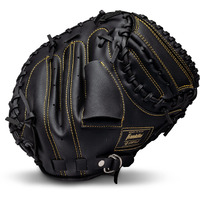 Franklin Sports Baseball And Softball Glove - Field Master - Baseball And Softball Mitt  Black/Gold  31.5""