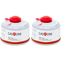Gasone Camping Fuel Blend Isobutane Fuel Canister 100G (2 Pack)