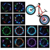 Bike Wheel Lights (2 Tire Pack) - Waterproof Led Bicycle Spoke Lights Safety Tire Lights - Great Gift For Kids Adults - 30 Different Patterns Change - Bike Accessories - Black