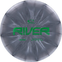 Latitude 64 Retro Burst River Distance Driver Disc Golf Disc  Maximum Distance Frisbee Golf Disc  Easy To Throw For Beginners  170G Plus  Stamp Color And Burst Pattern Will Vary (Gray)