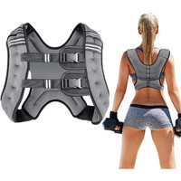 Prodigen Running Weight Vest For Men Women Kids 12 Lbs  Body Weight Vests For Training Workout  Jogging  Cardio  Walking Elite Adjustable Weighted Vest Workout Equipment-Gray 12Lbs