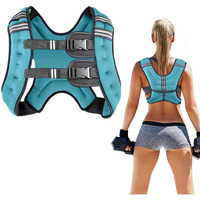 Prodigen Running Weight Vest For Men Women Kids 16 Lbs  Body Weight Vests For Training Workout  Jogging  Cardio  Walking Elite Adjustable Weighted Vest Workout Equipment-Blue 16Lbs