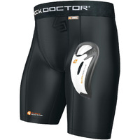 Shock Doctor Men's Core Compression Short With Bio-Flex Cup - Adult - Xx-Large - Black
