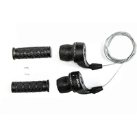 Meghna Bicycle 18 Speed Shifter Twist Shifter Lever 3X6 Speed Grip Shift Left And Right Shifter Mountain Bike Commuter Bike Folding Bike Gear Grip Shift With Grips(Pair)