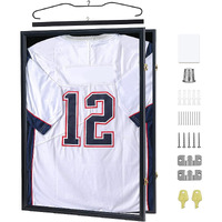 Temgee 2Xl Jersey Display Frame - Jersey Frame Display Case - Jersey Shadow Box For Baseball Basketball Football Soccer Hockey Sports Shirts  Uniform  98%Uv Protection Acrylic Glass  2 Hanger(Black)