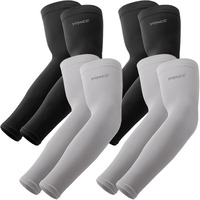 Yqxcc 4 Pairs Uv Sun Protection Arm Sleeves - Tattoo Cover Up - Upf 50 Sports Compression Cooling Sleeve For Men & Women