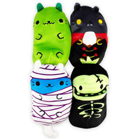 Cats Vs Pickles - Scary Collection #2 - Catzilla  Count Catula  Coder Cat  & Skully - 4-Pack - 4"" Cute Cuddly Collectible Bean Plush Toy - Are You Team Cat Or Team Pickle? Collect Them All!