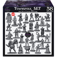 Newcombie Wildspire 58 Fantasy Miniatures Set Townsfolk Characters For Dnd Miniatures Bulk 28Mm Dungeons And Dragons Miniatures | For Dnd Minis And D&D Miniatures I Character Sheets & Quests