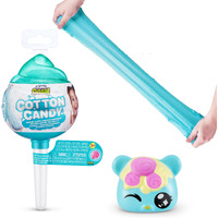 Oosh Slime Cotton Candy Cuties Series 2 By Zuru (Green) Scented  Squishy  Fluffy  Soft  Stretchy  Stress Relief  Party Favors  Non-Stick With Collectible Cutie Slow Rise Toy