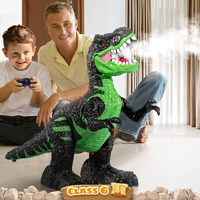 Magicdinosaur Remote Control T-Rex Dinosaur Toy For Boys 3-12  Realistic Tyrannosaurus With Water Mist  Light  Roars  Large Electric Dino Birthday Gift For Kids Toddlers