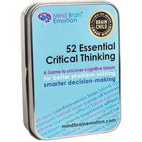 52 Essential Critical Thinking: Flash Cards For Problem Solving & Decision Making  Smart Games To Detect Cognitive Biases In Speech  Debate  Writing  Media  For Teens & Adults - By Harvard Educator