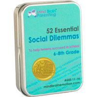 52 Essential Social Dilemmas: Life Skills For Kids & Teens To Thrive In Middle School - Conversation Cards Created By Teachers & Counselors For Family  Classroom  Counseling  Therapy Game (6-8 Grade)