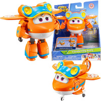 Super Wings - 5"" Transforming Sunny Airplane Toys Vehicle Action Figure  Season 5  Plane To Robot In 10 Steps  Flying Toy Plane Birthday Gifts For 3 4 5 Year Old Boys And Girls Preschool Kids