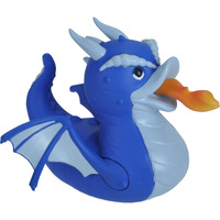 Wild Republic Rubber Ducks  Bath Toys  Kids Gifts  Pool Toys  Water Toys  Blue Dragon  4""  Dragon Blue