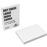 Large Dry Erase Index Cards - 40Pcs Laminated Cards Blank W/Box - Reusable Dry Erase Note Cards For School  Work  Housework  To Do Lists - Practical Index Card Sheets - 4 X 6-Inch
