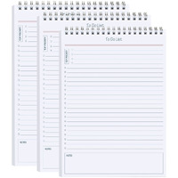 To Do List Notepad 3Pcs/Set - Daily Planner Notepad Undated 60 Sheets Tear Off  5.5"" X 8.3"" Planning Pad Checklist Productivity Note Pad For Work And Personal Organized
