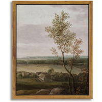 Insimsea Framed Canvas Prints Wall Art Home Decor View Of The Country Paintings For Wall Decorations Rustic Wall Decor For Bedroom Bathroom Decor Wall Art Farmhouse Decor 8X10In/20X25Cm