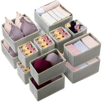Kootek 16 Pack Drawer Organizers For Clothing  Dresser Drawer Organizer Clothes Fabric Foldable Dividers  Cabinet Closet Organizers And Storage Boxes For Baby Clothes  Underwear  Bras  Socks