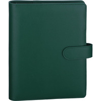 Antner A5 Notebook Binder 6 Ring Planner Binder For A5 Refill Paper  Pu Leather Refillable A5 Budget Binder Loose Leaf Organizer Binder Cover With Magnetic Buckle For Budgeting  Dark Green