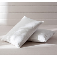 Aikoful Luxury Goose Feathers Down Pillows Queen Size Set Of 2 Hotel Collection Soft Bed Pillows For Sleeping Organic Percale Cover(Queen Pack Of 2)