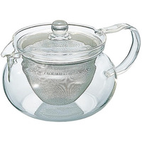 Hario Chacha Kyusu Maru Teapot Heatproof Glass Teapot 450 Ml  Glass