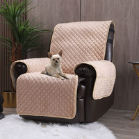 Lufeijiashi Recliner Covers Non Slip Waterproof Large Recliner Chair Covers For Leather Chairs Recliner Sofa Cover For Living Room Recliner Furniture Protectors For Dog Pets (Black  28"")