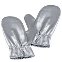 Tingtio Upgraded Garment Steamer Ironing Gloves Mitt Flexible Anti Steam Gloves Durable Heat Resistant Waterproof Protective Ironing Glove For Garment Steamer Silver For Clothes Steamer -1 Pair