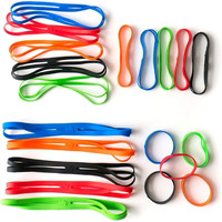 Grifiti H Band Joes Colorful Cross Style 4  6  9  12 Inch Assorted 20 Pack X Shape Wrist  Folders  Cameras  Art  Cooking  Wrapping  Exercise  Bag  Dungies  Big Strong & Heavy Duty Silicone Long Rubber