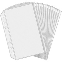 Antner 12Pcs A5 Binder Pockets 6 Holes Budget Cash Envelopes For Budgeting  Clear Zipper Folders Planner Inserts Loose Leaf Bags Binder  Waterproof Pvc Document Pouch Filing
